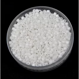   Miyuki Delica Japanese Seed Bead  size : 11/0 - 0351 Matte Rainbow White 
