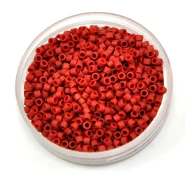   Miyuki Delica Japanese Seed Bead  size : 11/0 - 0378 Matte LusteRed Dark Red 