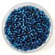 Miyuki Delica Japanese Seed Bead  size : 11/0 - 0608 Silver Lined Blue Zircon