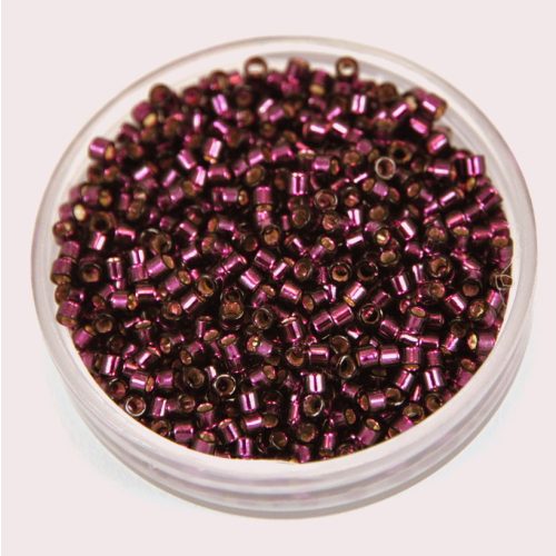 Miyuki delica gyöngy 0611 - Silver Lined Wine - 11/0 - 50g-AKCIOS