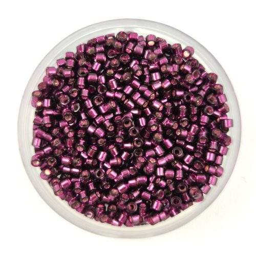 Miyuki Delica Japanese Seed Bead  size : 11/0 - 0611 Silver Lined Wine
