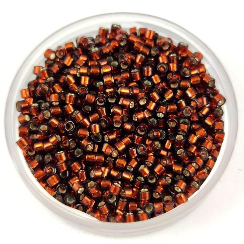 Miyuki Delica Japanese Seed Bead - 0612 - Silver Lined Smoked Topaz - 11/0