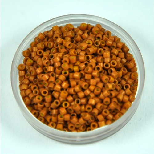 Miyuki Delica Japanese Seed Bead  size : 11/0 - 0653 Dyed Matte Pumpkin 