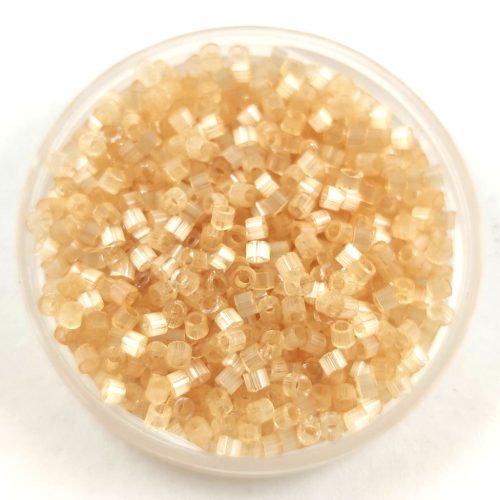 Miyuki Delica Japanese Seed Bead - 674 - Light Topaz Silk Satin - 11/0