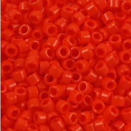   Miyuki Delica Japanese Seed Bead - 0722 - Opaque Orange - 11/0 