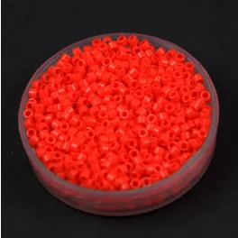   Miyuki Delica Japanese Seed Bead  size : 11/0 - 0727 Opaque lt Red 