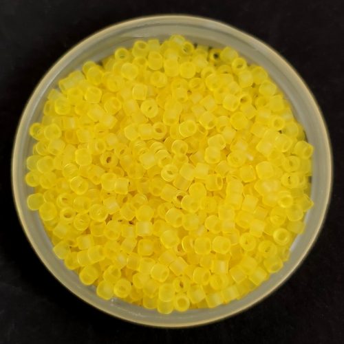 Miyuki Delica Japanese Seed Bead  size : 11/0 - 0743 Matte Transparent Yellow