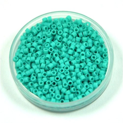 Miyuki delica gyöngy 0759 - Matte Opaque Turquoise Green - 11/0 - 50g-AKCIOS