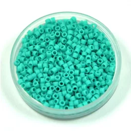   Miyuki Delica Japanese Seed Bead  size : 11/0 - 0759 Matte Opaque Turquoise Green 