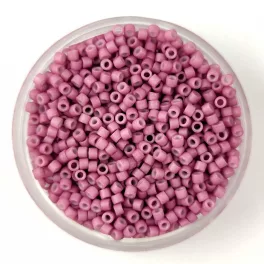   Miyuki Delica Japanese Seed Bead  size : 11/0 - 0800 Dyed Semi Frosted Antique Rose