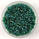 Miyuki Delica Japanese Seed Bead  size : 11/0 - 859 - Matt Transparent Dark Emerald AB