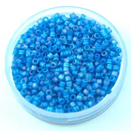   Miyuki Delica Japanese Seed Bead  size : 11/0 - 0862 - Matte Tr Capri AB
