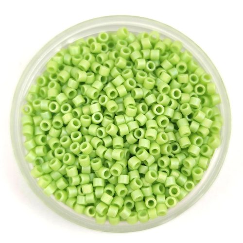 Miyuki Delica Japanese Seed Bead  size : 11/0 - 0876 Matte Opaque Neon Green AB 