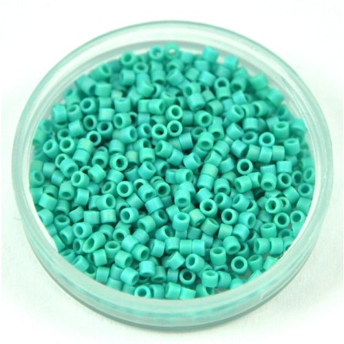 Miyuki delica gyöngy 0878 - Matte Opaque Turquoise Green AB - 11/0 - 50g-AKCIOS