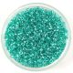 Miyuki Delica Japanese Seed Bead  - 904 - Sparkling Aqua Green Lined Crystal - 11/0