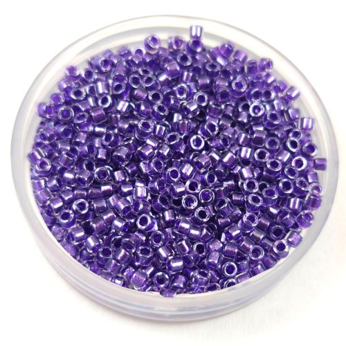 Miyuki delica gyöngy 0906 - Sparkling Purple White Crystal - 11/0