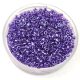 Miyuki delica gyöngy 0906 - Sparkling Purple White Crystal - 11/0