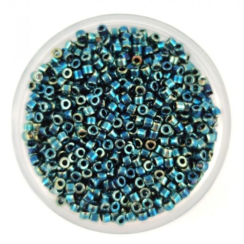 Miyuki Delica Japanese Seed Bead  size : 11/0 - 1006 Metallic Blue Green Iris 