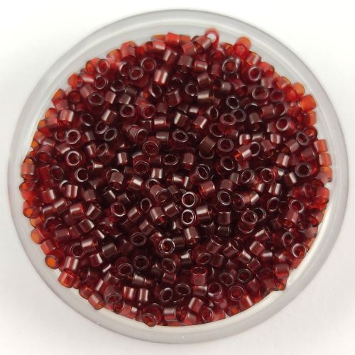 Miyuki Delica Japanese Seed Bead  - 1102 - Transparent Dark Cranberry - 11/0