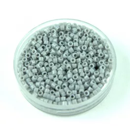   Miyuki Delica Japanese Seed Bead  size : 11/0 - 1139 Opaque Ghost Gray