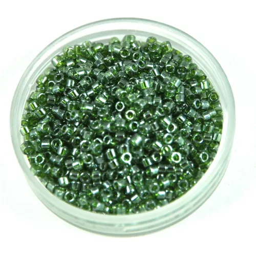 Miyuki Delica Japanese Seed Bead  size : 11/0 - 1227 Transparent Olive Luster