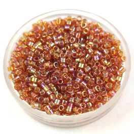   Miyuki Delica Japanese Seed Bead - 1241 - Transparent Marigold AB - 11/0