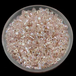   Miyuki delica gyöngy 1243 -  Transparent Pink Mist AB - 11/0