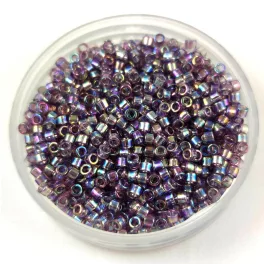   Miyuki Delica Japanese Seed Bead - 1245 - Transparent Light Amethyst AB - 11/0