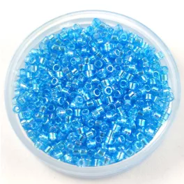   Miyuki Delica Japanese Seed Bead  size : 11/0 - 1249 - Transparent Aqua AB