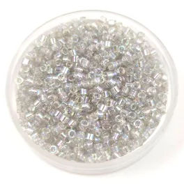   Miyuki Delica Japanese Seed Bead - 1251 - Transparent Gray AB - 11/0