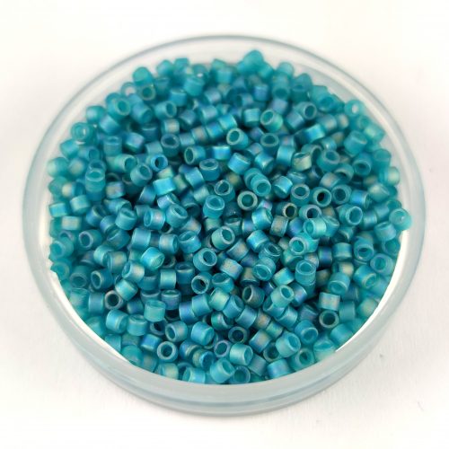 Miyuki Delica Japanese Seed Bead  size : 11/0 - 1283 - Frosted Transparent Rainbow Teal 