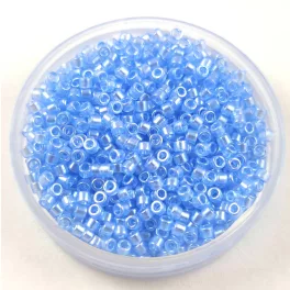   Miyuki Delica Japanese Seed Bead - 1475-1 - Transparent Pale Sky Blue Luster - 11/0