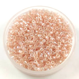   Miyuki Delica Japanese Seed Bead - 1479-1 - Transparent Pale Peach Luster - 11/0