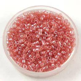   Miyuki Delica Japanese Seed Bead - 1481-1 - Transparent Salmon Luster - 11/0