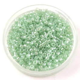   Miyuki Delica Japanese Seed Bead - 1483-1 - Transparent Mint Luster - 11/0