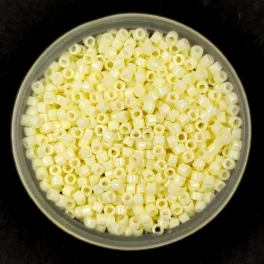   Miyuki Delica Japanese Seed Bead  size : 11/0 - 1491 Opaque Vanilla
