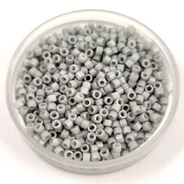   Miyuki Delica Japanese Seed Bead  size : 11/0 - 1498-1 - Opaque lt Smoke Gray 