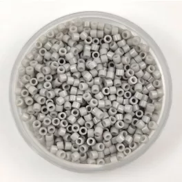   Miyuki Delica Japanese Seed Bead  size : 11/0 - 1498 Opaque lt Smoke Gray 