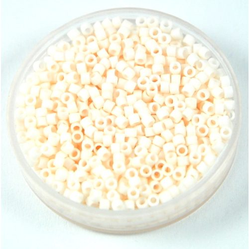 Miyuki Delica Japanese Seed Bead  size : 11/0 - 1510 Opaque Matte Cream 