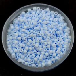  Miyuki Delica Japanese Seed Bead - 1517-1 - Opaque Matte Blue Ice - 11/0