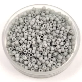   Miyuki Delica Japanese Seed Bead - 1518-1 - Opaque Matte Light Smoke - 11/0