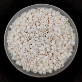   Miyuki Delica Japanese Seed Bead  size : 11/0 - 1520 Matte Opaque Bisque White AB