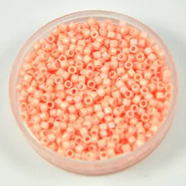   Miyuki Delica Japanese Seed Bead  size : 11/0 - 1523 Matte Opaque Light Salmon AB