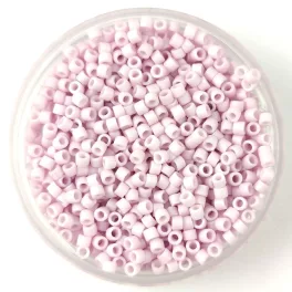   Miyuki Delica Japanese Seed Bead  size : 11/0 - 1524 Matte Op Pale Rose AB