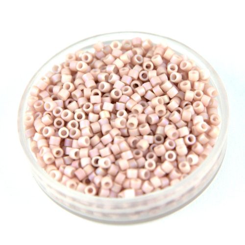 Miyuki delica gyöngy 1525 - Opaque Frosted Rainbow Glass Enamel  - 50g - AKCIOS