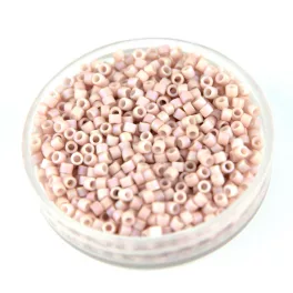   Miyuki Delica Japanese Seed Bead  size : 11/0 - 1525 - Opaque Frosted Rainbow Glass Enamel