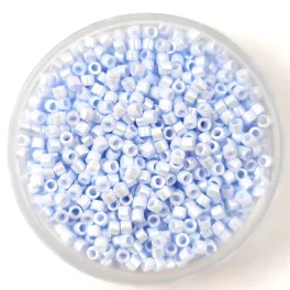   Miyuki delica gyöngy 1537-1 - Opaque Blue Glazed Luster - 11/0 - 50g-AKCIOS
