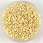Miyuki Delica Japanese Seed Bead - 1561 - Opaque Cream Luster - 11/0