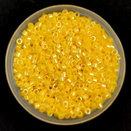   Miyuki Delica Japanese Seed Bead size : 11/0 - 1562 Opaque Canary Luster
