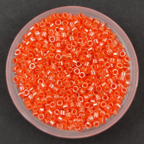Miyuki delica gyöngy 1563 - Opaque Mandarine Luster - 11/0 - 50g-AKCIOS